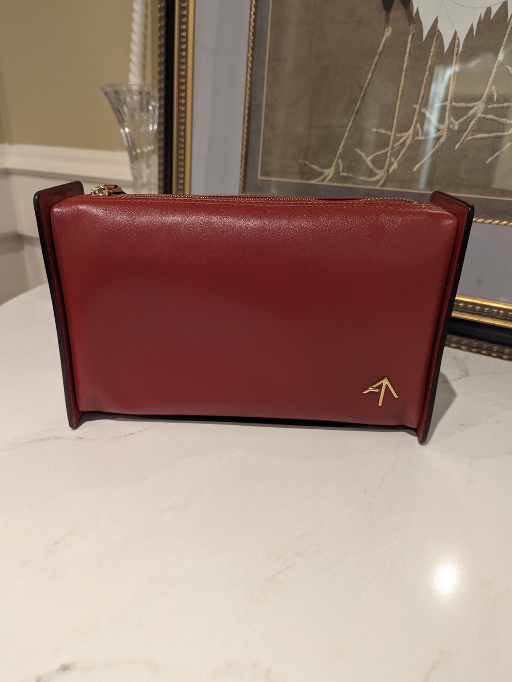 Manu Atelier Oxblood Leather Bag